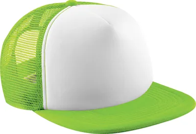 Immagine prodotto di Berretto da baseball Beechfield Junior Vintage con maglia RW200 (taglia unica) (Lime/Bianco)