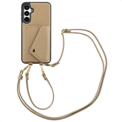 Immagine prodotto di Selencia Sera Custodia per cellulare con cordino e porta carte Samsung Galaxy A16 - Taupe