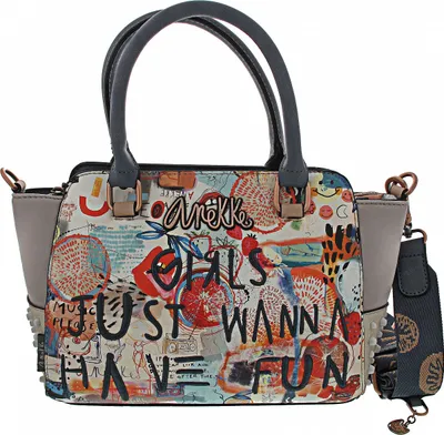 Produktbild von Anekke Kurzgriff Tasche Fun and Music 34811-032 hellgrau/bunt