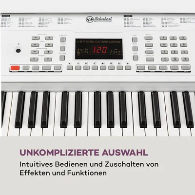 Produktbild von Etude 61 MK II Keyboard 61 Tasten je 300 Klänge/Rhythmen weiß