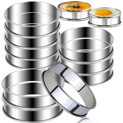 Produktbild von Set mit 10 Pfannkuchenformen – Backformen für Desserts und Eier
