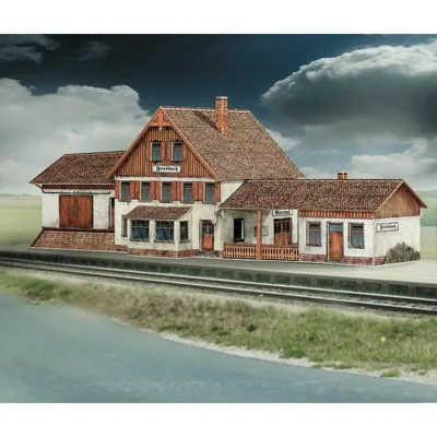 Produktbild von Schreiber-Bogen Kartonmodellbau Bahnhof Friedbach HO