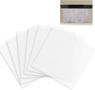 Image de Filtres pour hotte aspirante, lot de 24, dimensions 43 x 45 cm, avec autocollants pour la cuisine