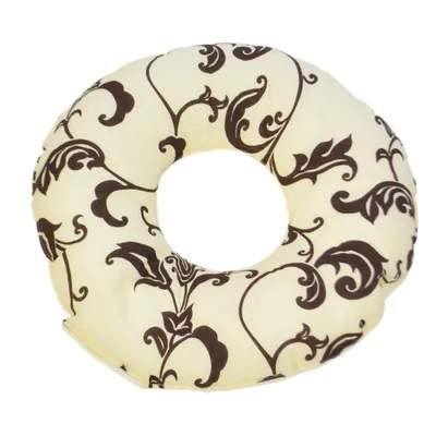 Image de Coussin rond postnatal avec un léger motif floral
