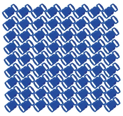 Produktbild von 75x Steckschnalle Gurtschnalle Verschluss Klickverschluss Paracord Rucksack blau