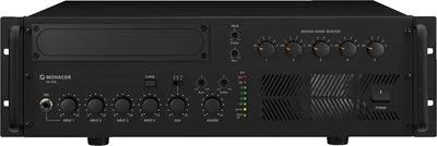 Obrázok produktu pre Monacor PA-5240, 5.0 kanály/kanálov, 240 W, 1%, 80 dB, Upínacie svorky, AC