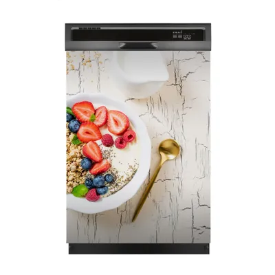 Produktbild von Magnete Dekorative 60x80 cm Küche Magnetmatte Spülmaschine - Müsli zum FrühErdbeeren