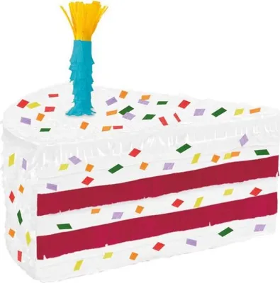 Zdjęcie produktu dla Złamany papierowy tort pinata 46,8 x 31,5 x 21,6 cm