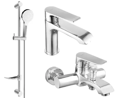 Zdjęcie produktu dla Mexen Pecos DF05 zestaw wannowy, chrom - 72703DF05-00