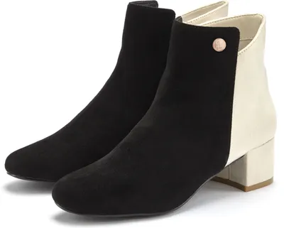Produktbild von LASCANA Stiefelette schwarz/creme Größe 37