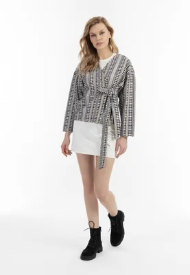 Image de Veste pour femme SAPORTA - bleu marine et blanc, taille XS