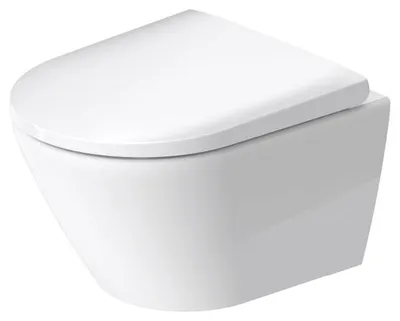 Produktbild von Duravit D-Neo Wand-WC-Set Rimless, Compact-Tiefspüler, mit Durafix