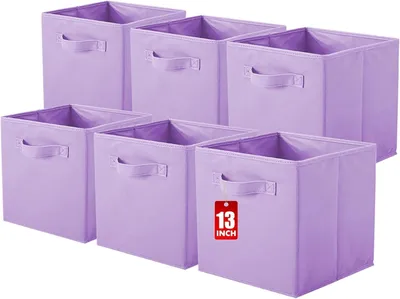 Produktbild von Omgoods – Set mit 6 zusammenklappbaren Aufbewahrungsboxen für Haushaltsgegenstände