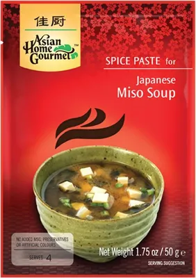 Produktbild von ASIAN HOME GOURMET Würzpaste für japanische Misosuppe 50g | Miso Suppe | Japanese Miso Soup