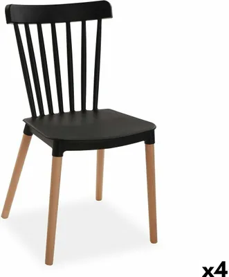 Produktbild von Stuhl Versa Schwarz 52,5 x 80 x 43 cm (4 Stück)