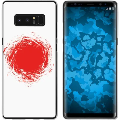 Produktbild von PhoneNatic Case kompatibel mit Samsung Galaxy Note 8 Silikon-Hülle WM Japan M7