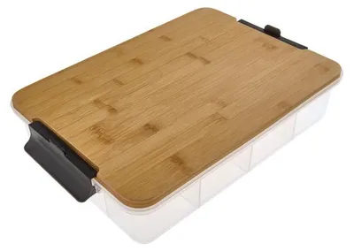 Imagen del producto de Far SnackleBox | Tabla y recipiente de bambú | 30x40 cm