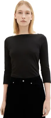 Produktbild von Tom Tailor T-Shirt Kurzarmshirt mit U-Boot-Ausschnitt und 3/4 Arm
