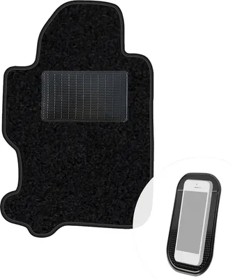 Produktbild von moto-MOLTICO Fahrer Fußmatte Auto Velours Fahrerseite Autoteppiche Schwarz Fahrermatte 1-teilig passend für Honda CR-V 2007-2012