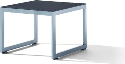 Produktbild von Gartentisch >Lounge< in eisengrau, Spraystone Glasplatte - 60x44x60cm (BxHxT)