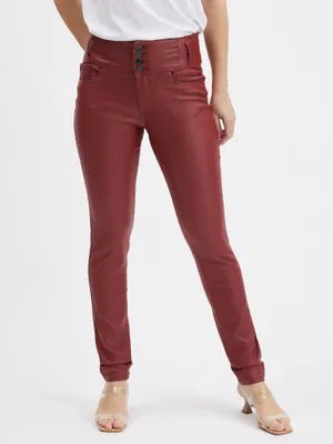 Produktbild von Orsay Weinrote Skinny Fit Hose für Damen 319261-395000__40