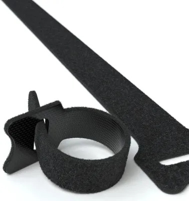 Produktbild von 10x Klett-Kabelbinder Klettband wiederverwendbar Klettverschluss 20x270mm