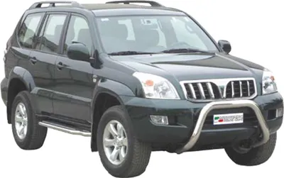 Obrázok produktu pre Ochranná lišta predného nárazníka pre Toyota Land Cruiser KDJ120 2003-2008 ø76 oceľ