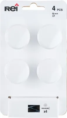 Immagine prodotto di Set di 4 pomelli per mobili rotondi in zama verniciata H.27 x L.33 x P.33 mm