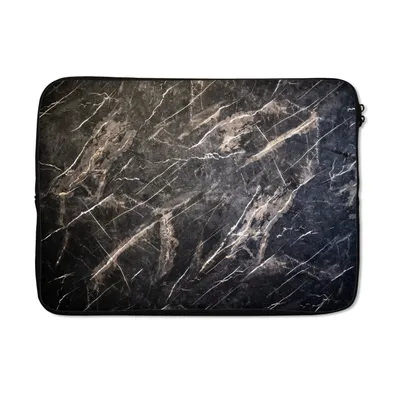 Produktbild von MuchoWow® Laptop Hülle 14 ZollMarmor - Schwarz - Weiß Laptoptasche - Laptoptasche - Stoßsicher - Schutzhaube