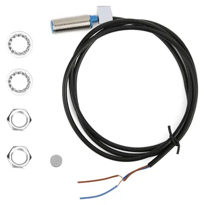 Zdjęcie produktu dla Czujnik zbliżeniowy, mała metalowa obudowa magnetyczna, DC 0–35 V, normalnie otwarty