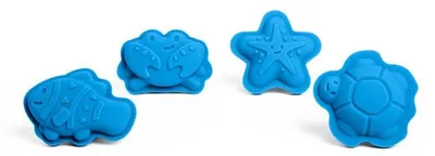 Produktbild von Bigjigs Ozeanblau Charakter Sandförmchen