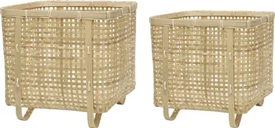 Produktbild von OYOY LIVING Dekokörbe L29xW29xH28 beige