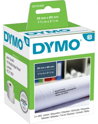 Obrázok produktu pre Veľké adresné štítky Dymo LabelWriter, 2 rolky à 260 štítkov