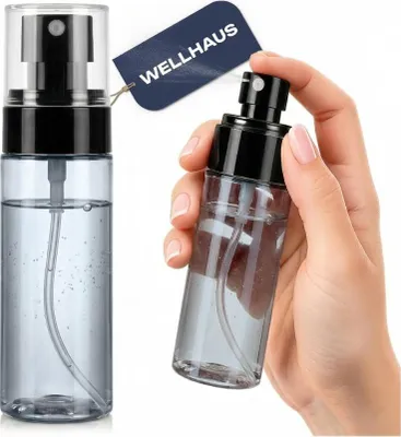 Produktbild von WELLHAUS Flasche für Parfüm, Flüssigkeiten, Kosmetika mit Zerstäuber, leicht, für unterwegs, 60ml