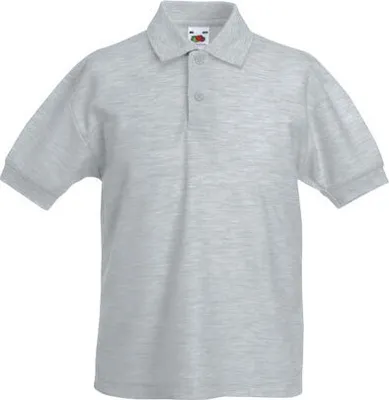Produktbild von Fruit of the Loom - Kids 65/35 Piqué Polo - Heather Grey - 152