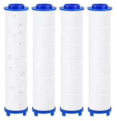 Produktbild von 4 Stück Ersatz-Filter für Duschkopf mit Mineralkugeln 9.5x2 cm