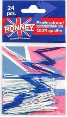 Produktbild von RONNEY Professional Haarklemmen 24 Stück- weiß