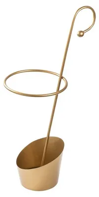 Image de Porte-parapluies Support à parapluies en métal doré 34 x 23 x 67 cm