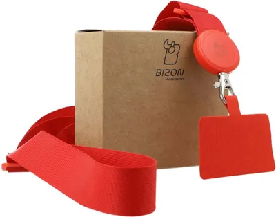 Produktbild von Handy-Lanyard, Bizon Accessories Leash Dragonfly Schlüsselband, Rot