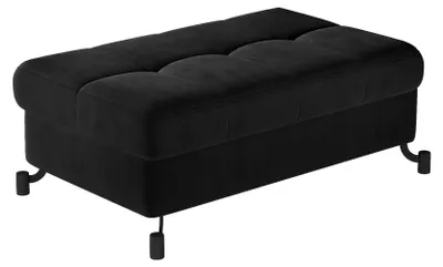 Produktbild von Stilvoller Hocker AZARI - schwarz 1