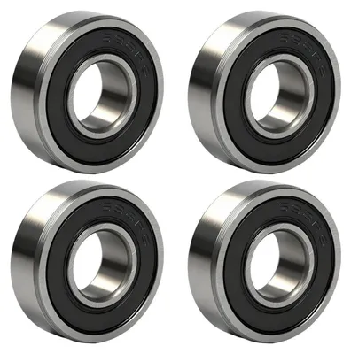 Zdjęcie produktu dla Łożyska kulkowe 698RS, wymiary 8x19x6 mm, standard ABEC 9, uszczelnione (2RS), zestaw 4 sztuki