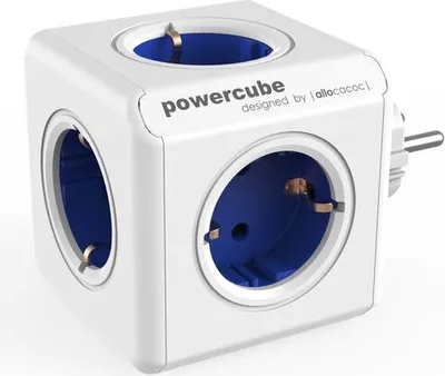 Produktbild von Allocacoc PowerCube Original blau Type F fÃ1/4r Extended Cubes
