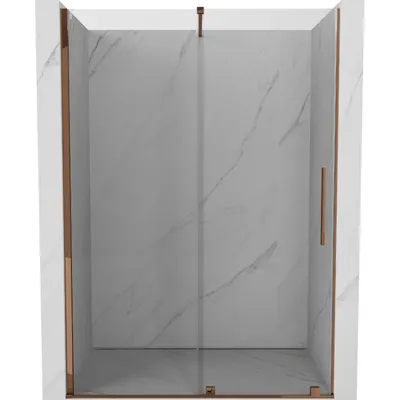 Obrázok produktu pre Mexen Velar posúvacie sprchové dvere 160 cm, Priehľadné, Zlatoružová - 871-160-000-01-60