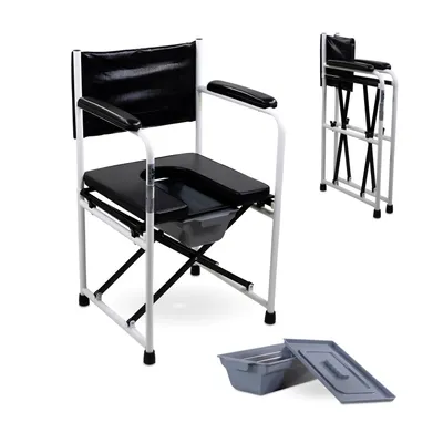 Produktbild von Mobiclinic, Toilettensitzerhöhung Ebro, , Toilettensitz für Ältere und Behinderte, WC Sitz, mit Deckel, gepolsterte Armlehnen und Sitz, Leichtgewicht