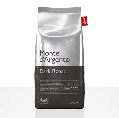 Produktbild von Melitta Monte D'ARGENTO Cafe Creme - 1kg Kaffeebohnen