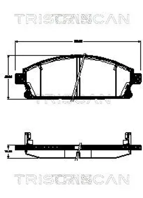 Produktbild von TRISCAN Bremsbeläge Bremsklötze 8110 14044