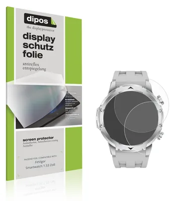 Produktbild von 6x Schutzfolie für FitVigor Smartwatch 1.53 Zoll matt Displayschutzfolie Folie Display Schutz dipos