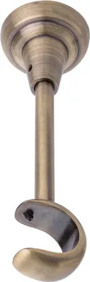 Produktbild von MDEKOR Deckenträger 1-läufig Antik Gold Deckenhalter mit Metallmontageplatte für Gardinenstange 19 mm Abstand kürzbar