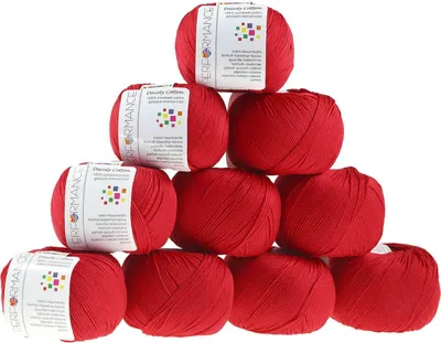 Strickwolle Dainty Cotton rot