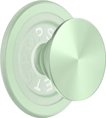Obrázek produktu pro PopSockets, PopGrip MagSafe držák na mobilní telefon – Honey Dew kovový efekt, zelený